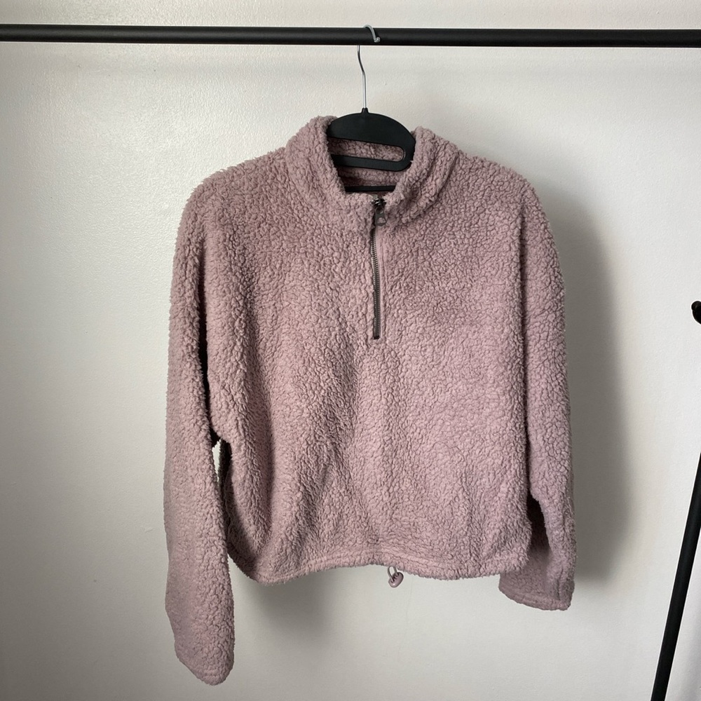 purple sherpa jacket